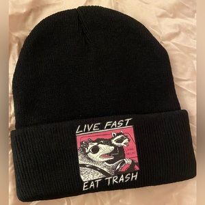 Black Graphic beanie